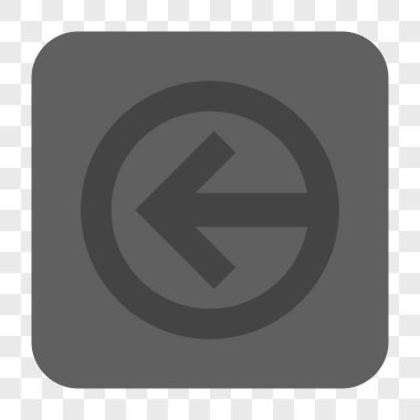 Yön sol yuvarlak kare düğme