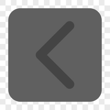 Yön sol yuvarlak kare düğme