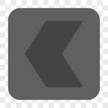 Yön sol yuvarlak kare düğme