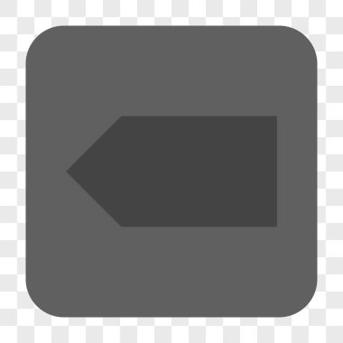 Yön sol yuvarlak kare düğme