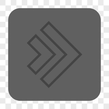 Yön sağ yuvarlak kare düğme