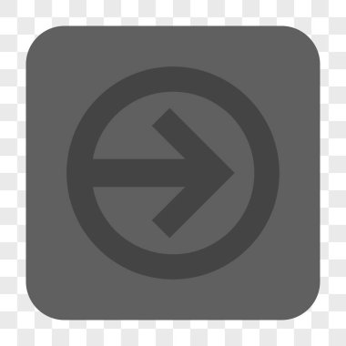 Yön sağ yuvarlak kare düğme