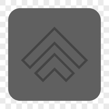 Yön yukarı yuvarlak kare düğme