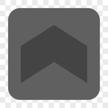 Yön yukarı yuvarlak kare düğme