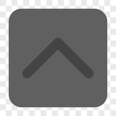 Yön yukarı yuvarlak kare düğme