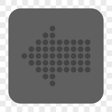 Noktalı ok sol yuvarlak kare düğme