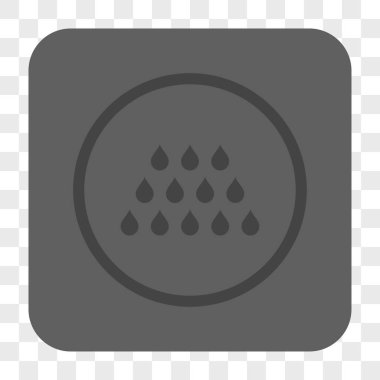 Damla kare düğme yuvarlak