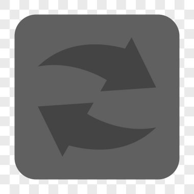 Exchange okları yuvarlak kare düğme