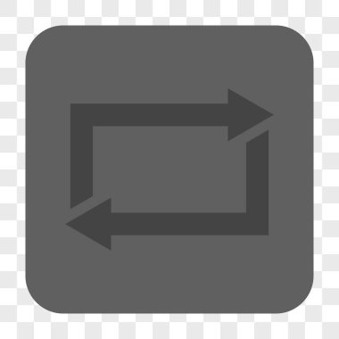 Exchange okları yuvarlak kare düğme