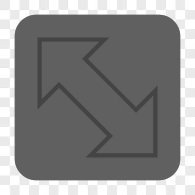 Exchange çapraz kare düğme yuvarlak