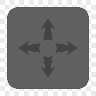 Genişletin okları yuvarlak kare düğme