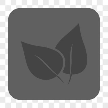 Flora Bitki yuvarlak kare düğme