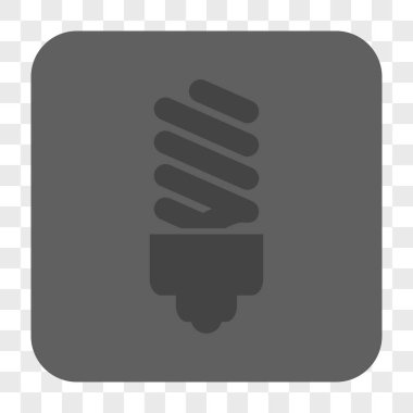 Floresan ampul yuvarlak kare düğme