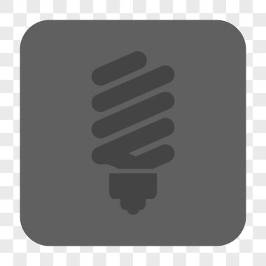 Floresan ampul yuvarlak kare düğme