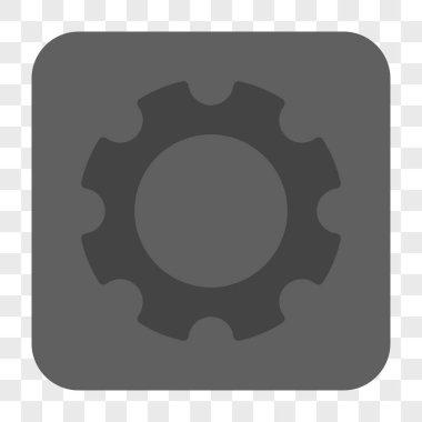 Dişli yuvarlak kare düğme