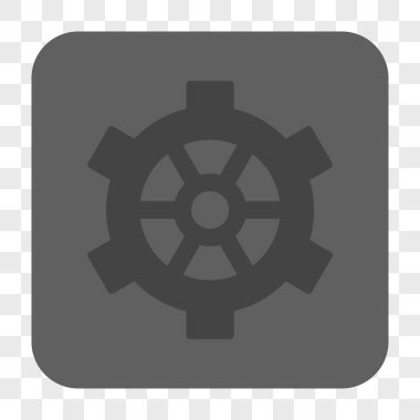 Dişli yuvarlak kare düğme