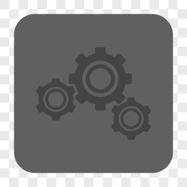 Gears'ı yuvarlak kare düğme