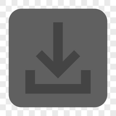 Gelen kutusu yuvarlak kare düğme