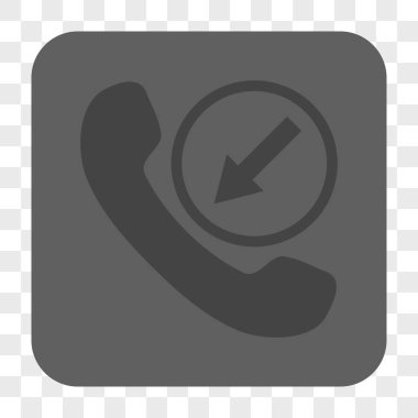 Gelen aramayı yuvarlak kare düğme