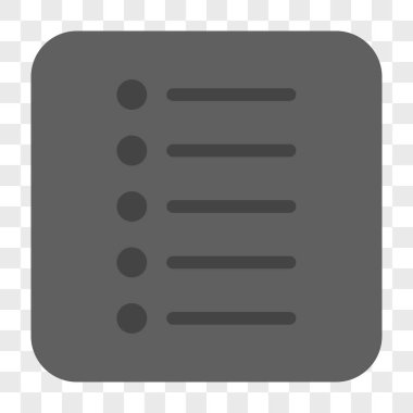 Öğeleri yuvarlak kare düğme