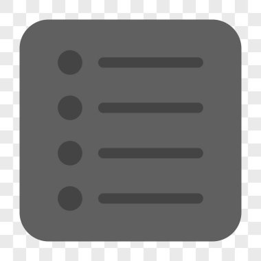 Öğeleri yuvarlak kare düğme