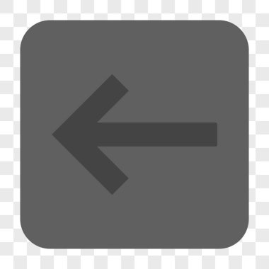 Sol ok yuvarlak kare düğme