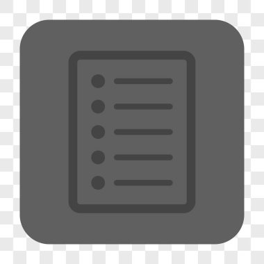 Liste sayfası yuvarlak kare düğme