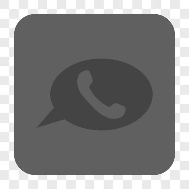 Telefon mesajı yuvarlak kare düğme