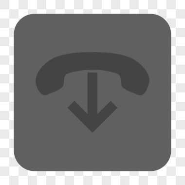 Yuvarlatılmış Kare düğme telefon asmak