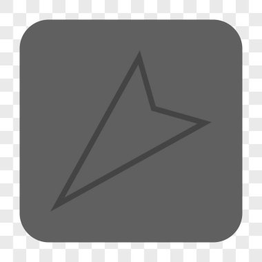 İşaretçi sol aşağı kare düğme yuvarlak