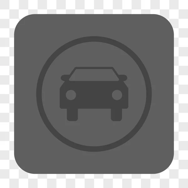 Car Rounded Square Button — Stock Vector