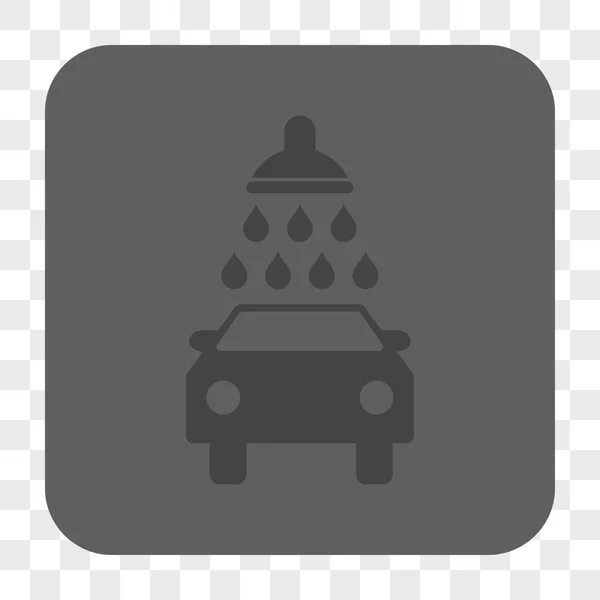 Myjnia samochodowa zaokrąglony kwadrat przycisk — Wektor stockowy