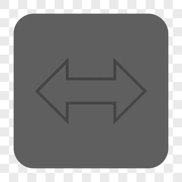 Botón cuadrado redondeado horizontal de intercambio — Vector de stock