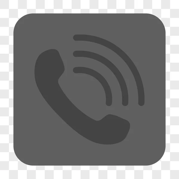 Llamada telefónica Botón cuadrado redondeado — Archivo Imágenes Vectoriales