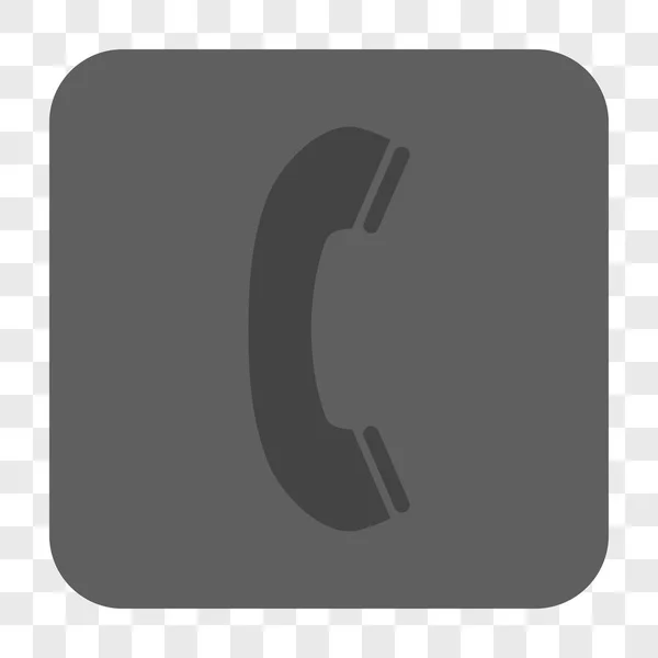 Telefon Alıcı Yuvarlak Kare Düğmesi — Stok Vektör