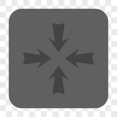 Oklar yuvarlak kare düğme azaltmak