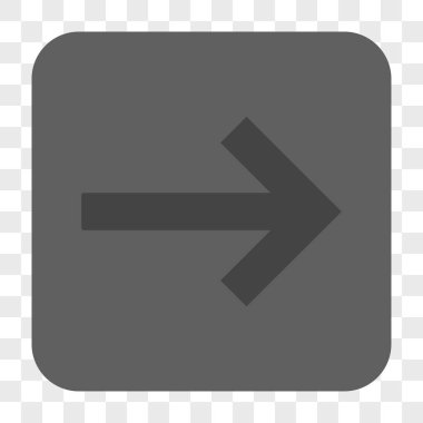 Sağ ok yuvarlak kare düğme