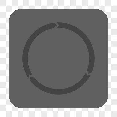 Döndürme yuvarlak kare düğme