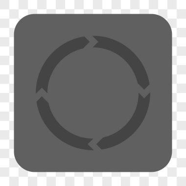 Döndürme yuvarlak kare düğme