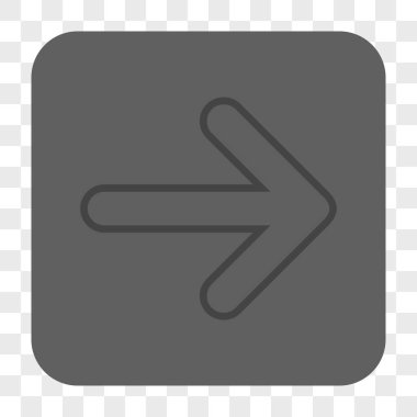 Yuvarlak ok sağ yuvarlak kare düğme