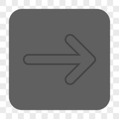 Yuvarlak ok sağ yuvarlak kare düğme