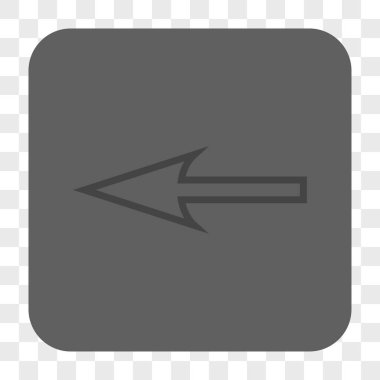 Keskin ok sol yuvarlak kare düğme