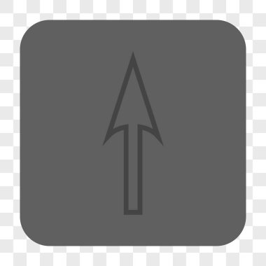 Yuvarlatılmış Kare düğmesini yukarı ok keskin