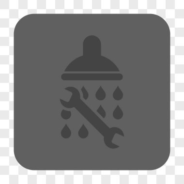 Duş sıhhi tesisat yuvarlak kare düğme