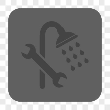 Duş sıhhi tesisat yuvarlak kare düğme