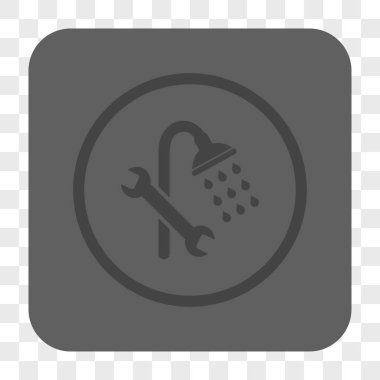 Duş sıhhi tesisat yuvarlak kare düğme