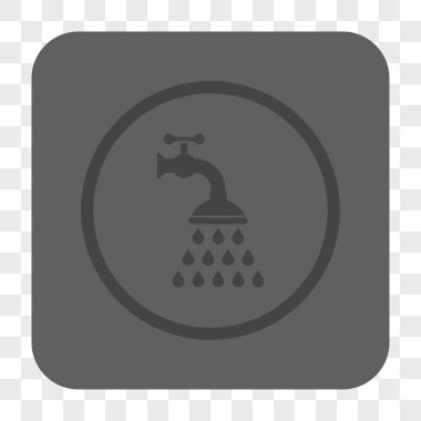 Duş musluk yuvarlak kare düğme