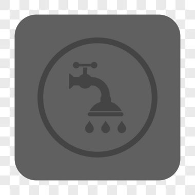 Duş musluk yuvarlak kare düğme