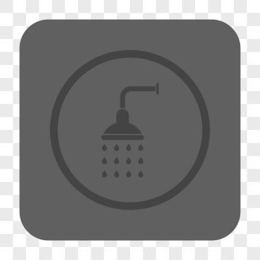 Duş yuvarlak kare düğme