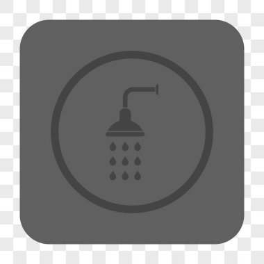 Duş yuvarlak kare düğme